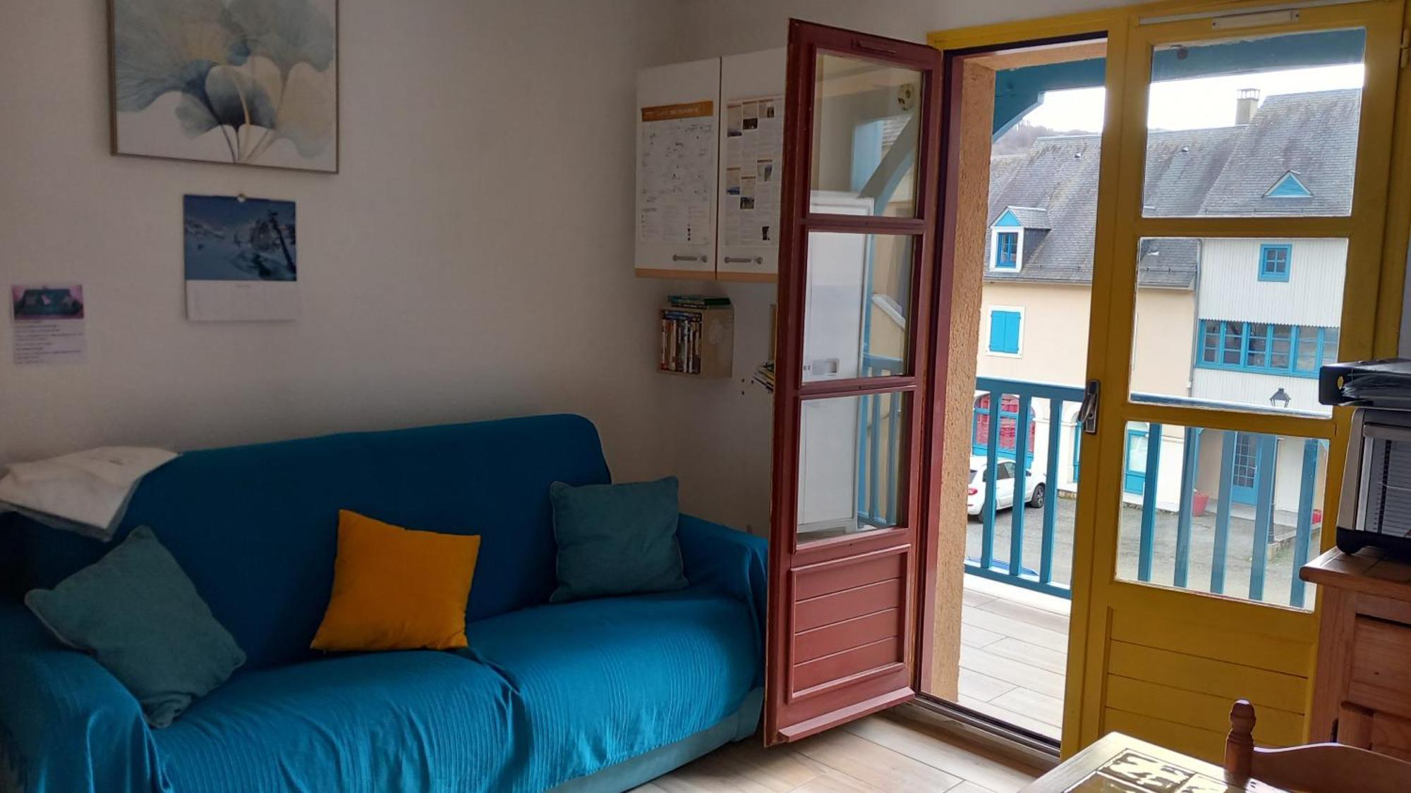 Joli studio avec balcon donnant sur la montagne Sainte-Marie-de-Campan Esterno foto